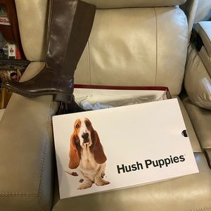 NIB Hush puppies brown leather 8.5